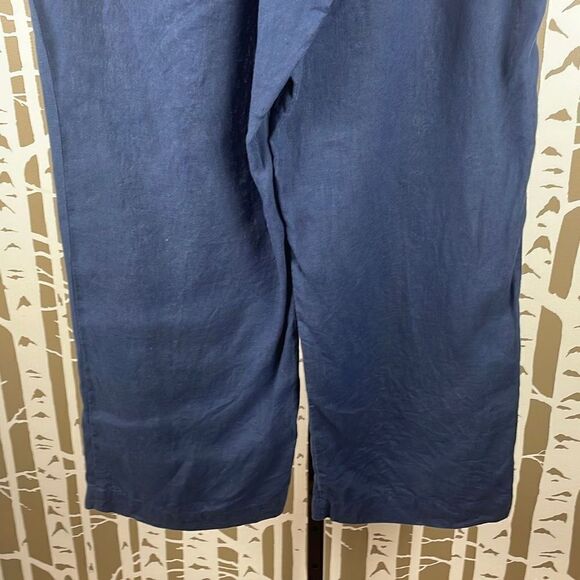 100% Linen Wide Leg Pull On Pants 16 - Picture 10 of 12
